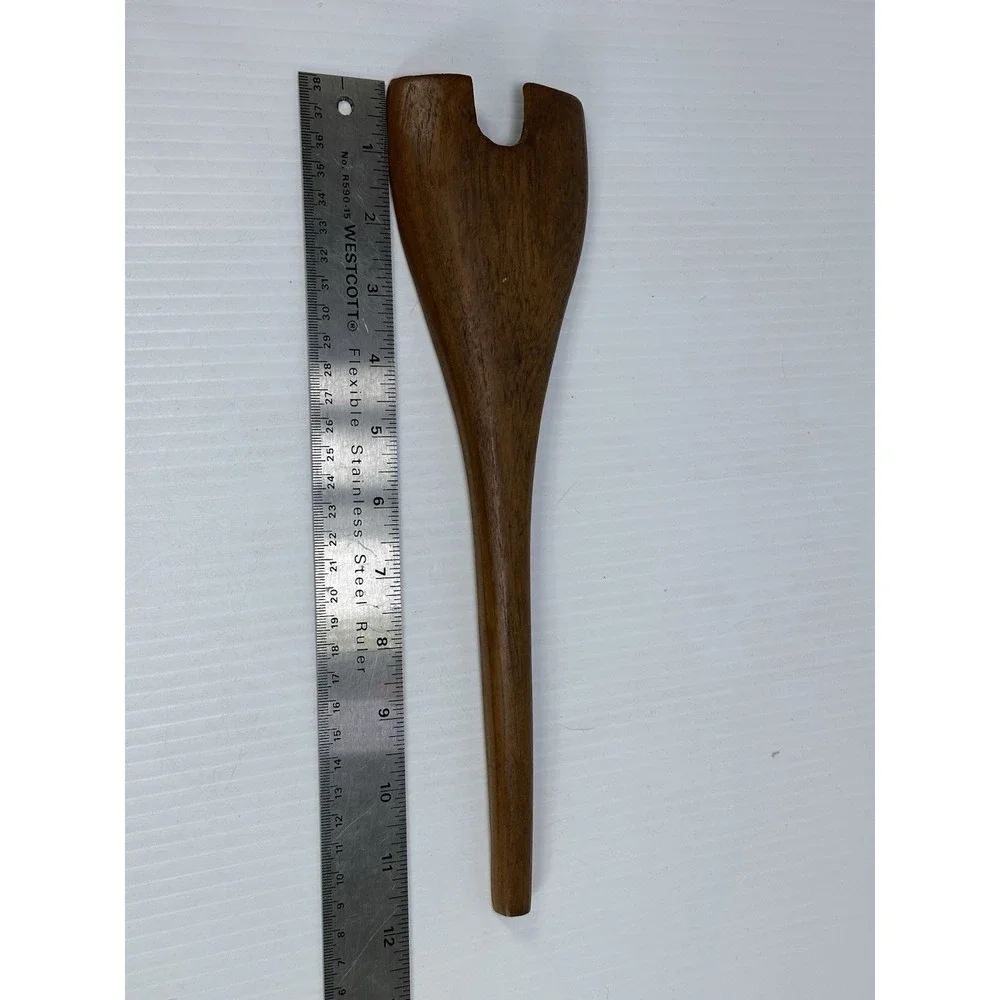 Vintage Teak Danish Modern Salad Serving Set 12
